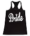 P&B Wedding Bride (White Text) Women's Tank Top, S, Black