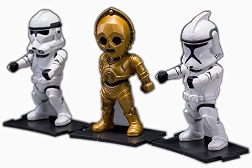 6Pcs Star Wars Action Figures-Derth Vader, White Clone Solider, C-3PO, Commander Gree, Tie Fighter Pilot Star Wars figure collections