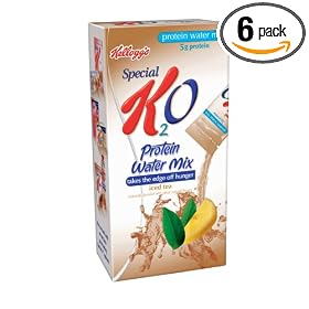 Kellogg's Special K2O Iced Tea Protein Water Mix, 0.49-Ounce, 7-Count Box (Pack of 6)