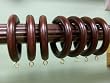 1-3/8" Solid Wood Drapery Rings in Mahogany finish [CAPITOL CITY LUMBER]