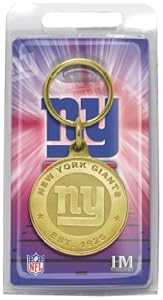 NFL New York Giants Bronze Bullion Keychain