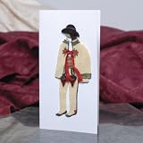 Cloth Figure Greeting Card - Highlander Male