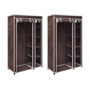 2x Campingschrank Garderobenschrank Kleiderschrank Faltschrank Schrank Regal