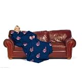 Cleveland Indians Adult Comfy Throw Blanket with Sleeves