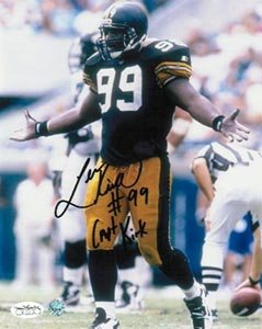 Levon Kirkland Signed Steelers 8x10 Photo - Capt Kirk