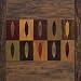 Ten Leaves Art Poster Print by Earl Kaminsky, 28x28