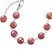 16+2 Extension Red Cultured Freshwater Coin Pearl Necklace