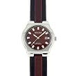 ANTON RUSANO Men's Silver-tone Round Faced Watch with Chocolate Brown Dial. Model: AR-1031M