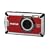 Pentax Optio W80 Waterproof 12.1MP Digital Camera with 5x Wide Angle Triple Shake Reduction Optical Zoom and 2.5 inch LCD (Cardinal Red)
