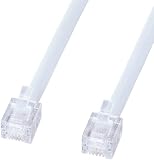 SANWA SUPPLY エコロジー電話ケーブル (ノーマル) 7m  TEL-EN-7K エコロジー