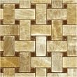Honey Onyx Basketweave Red Marble Dot Polished Mosaics Meshed on 12" X 12" Tile for Backsplash, Shower Walls, Bathroom Floors