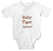 Baby Tiger Cub Grrr! - White Baby Creeper