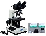 OMAX 40X-2000X Digital Binocular Compound Microscope with Built-in 3.0MP USB Camera and Extra Bright Darkfield Condensor Kit and 100 Pieces of Slides and Covers