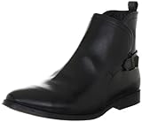 Mimic Copenhagen short leather boot w. buckle M123707, Damen Klassische Stiefel, Schwarz (black), EU 38