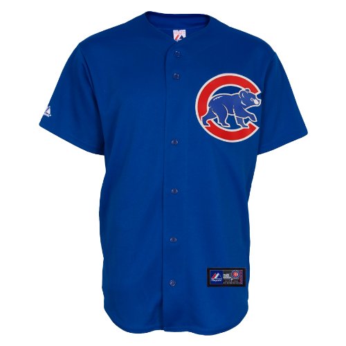 MLB Men's Chicago Cubs Marlon Byrd Royal Alternate Short Sleeve 6 Button Synthetic Replica Baseball Jersey Spring 2012  (Royal, XX-Large)