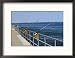 Fishing Poles Along St. Clair River, Port Huron, MI Collections Framed Photographic Poster Print by Dennis Macdonald, 21x17