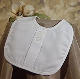 Boys Polyrayon Gabardine Bib with Button Accent