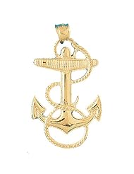 CleverEves 14K Gold Pendant Anchor 8.9 - Gram(s)