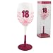 18th Birthday Pink Wine Glass.