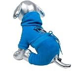 Designer Dog Apparel - Terrycloth Jumpsuit for Dogs - Turquoise - Size 8 - Tiny