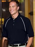 Port Authority short sleeve pique knit sport shirt w/ raglan piping(K413)