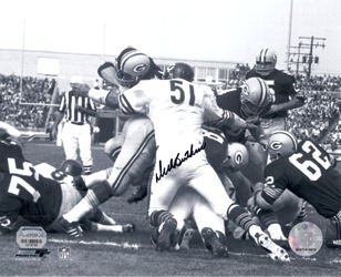 Dick Butkus Autographed/Hand Signed Chicago Bears 8x10 Photo Pile vs Packers