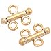 2 14k Gold Filled Double Bead Connector Strand Reducer