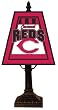 Cincinnati Reds Memory Company Art Glass Table Lamp MLB Baseball Fan Shop Sports Team Merchandise