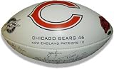 Chicago Bears Team Signed Wilson Official White Panel 1985 Super Bowl XX Champion Commemorative Football