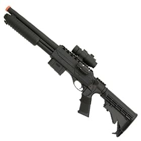 Airsoft Spring Gun Special Ops Shotgun with Laser and Light M47D
