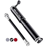 *FLASH SALE* Mini Road Bike Pump by PRO BIKE TOOL - High Pressure - Reliable, Compact & Light - Presta & Schrader Valve Compatible - Superior Quality & Performance - for Mountain & BMX Bicycle Tyres