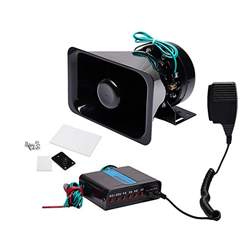 Ediors 100w loud 12v car horn siren kit pa system 7 ton…