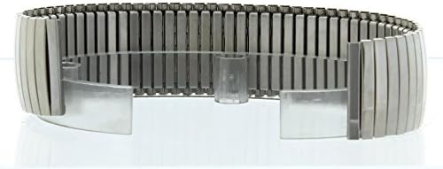20MM Expandable Watch Band Shiny Silver Color