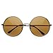 zeroUV - Super Large Oversized Metal Round Circle Sunglasses