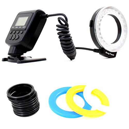 DynaSun 550 LED Macro Ring Flash Illuminatore Luce Light per Canon