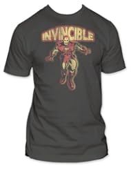 Click to buy Iron Man - Pixellated Fitted Jersey S/S T-Shirt in Charcoalfrom Amazon!