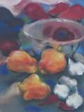 Yellow Peppers Art Poster PRINT Diane French 6x8