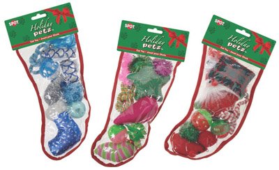 Detail image HOLIDAY CAT STOCKING MEDIUM - Medium - Assorted