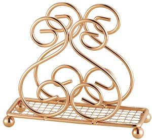Home Basics Napkin Holder, Gold