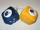 SAN DIEGO CHARGERS Team Logo Pair of FUZZY DICE