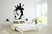 Wall Decor Vinyl Sticker Room Decal Art Geisha Beautiful Girl with Flowers 664