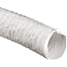 Flexaust White Polyester Duct Hose, White, For Use With Air, Fume, Dust, Chips, Shavings
