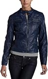 Miss Sixty Women's Zip Moto W/ Fro,Blue,Small