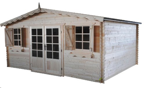 MADEIRA - Abri de jardin en bois Orchidee 20m2 28mm MADEIRA