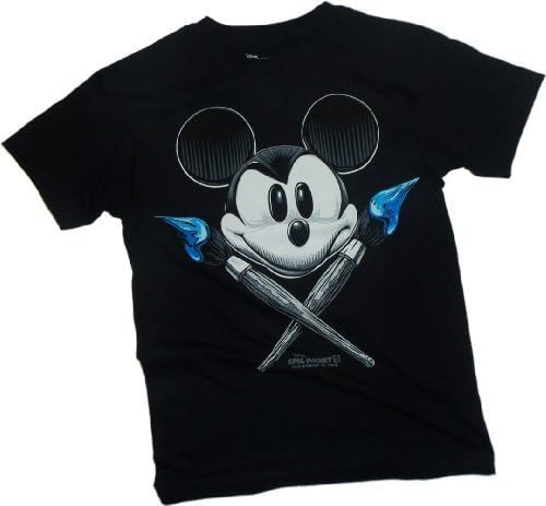 Epic Mickey Disney 2 Power of Two Both Brushes Tee Shirt T-Shirt (X-Large)