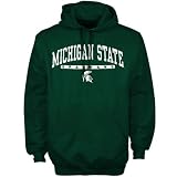 Michigan State Spartans Green Arched Logo Mascot Hoody Sweatshirt