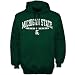 Michigan State Spartans Green Arched Logo Mascot Hoody Sweatshirt