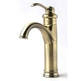Bathroom Modern Contemporary Bronze Finish Single Hole Installation Lavatory Sink Vanity Faucet 50