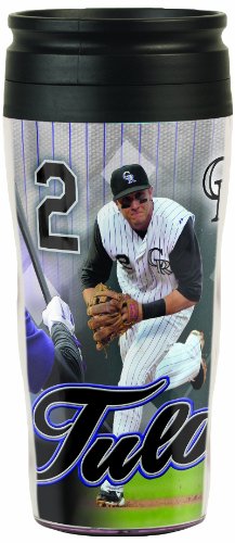 MLB Colorado Rockies Troy Tulowitzki 16-Ounce Travel Mug