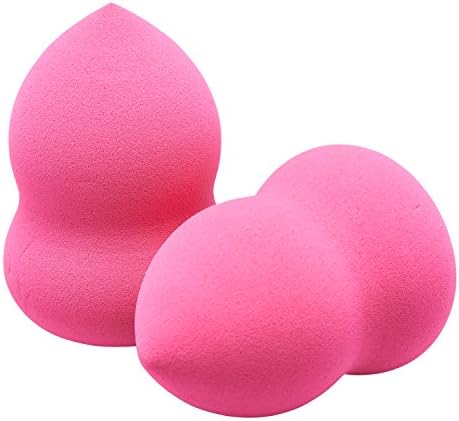 ZaVBe Cosmetics Flawless Smooth Beauty Sponge Blender - Latex Free and Vegan Makeup Sponge - For Powder, Cream, or Liquid Application: 1 Spinning Top, 1 Egg, 2 Guard Sponge: 4 Pieces.